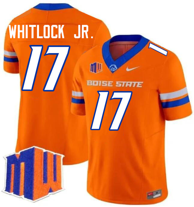 Demetric Whitlock Jr. Jersey, Boise State Broncos College Football Jersey College Uniforms-Orange  Demetric Whitlock Jr. Jersey, Boise State Broncos College Football Jersey College Uniforms-Orange
